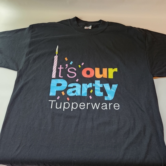 TUPPERWARE T-Shirt "It's Our Party" Size XL - Picture 1 of 6